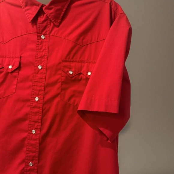 Wrangler Western Wear Pearl Snap Down short sleeve shirt XXL/XXG - Picture 4 of 8